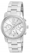 Invicta Women's 21714 Angel Quartz Chronograph Silver Dial Watch IW-06