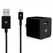 12W USB Wall Charger with Lightning Cable IM-04 AC30024ACLT-BLK-2N 