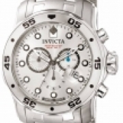 Invicta Reloj Para  Hombres 0071 Pro Diver Quartz Chronograph Silver Dial Watch