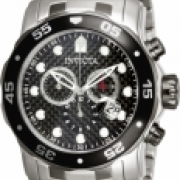 Invicta 14339 hombres Pro Diver Cuarzo Cronógrafo Negro dial Watch IW-06