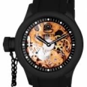 Reloj Invicta Para  Hombres 1847 Russian Mechanical Diver con 3 agujas, esfera negra, reloj IW-06