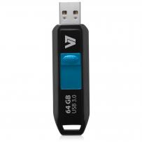 64GB USB 3.0 Flash Drive - With Retractable USB connector-IM-04-VU364GDR-BLK-3N